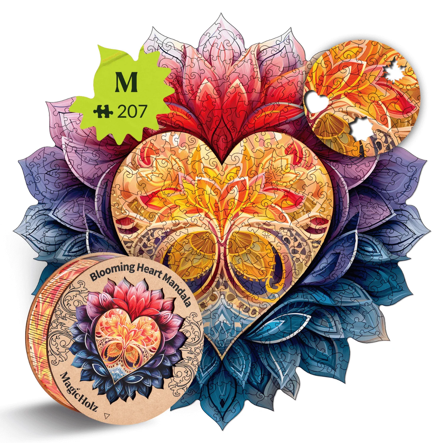Blühendes Herz Mandala