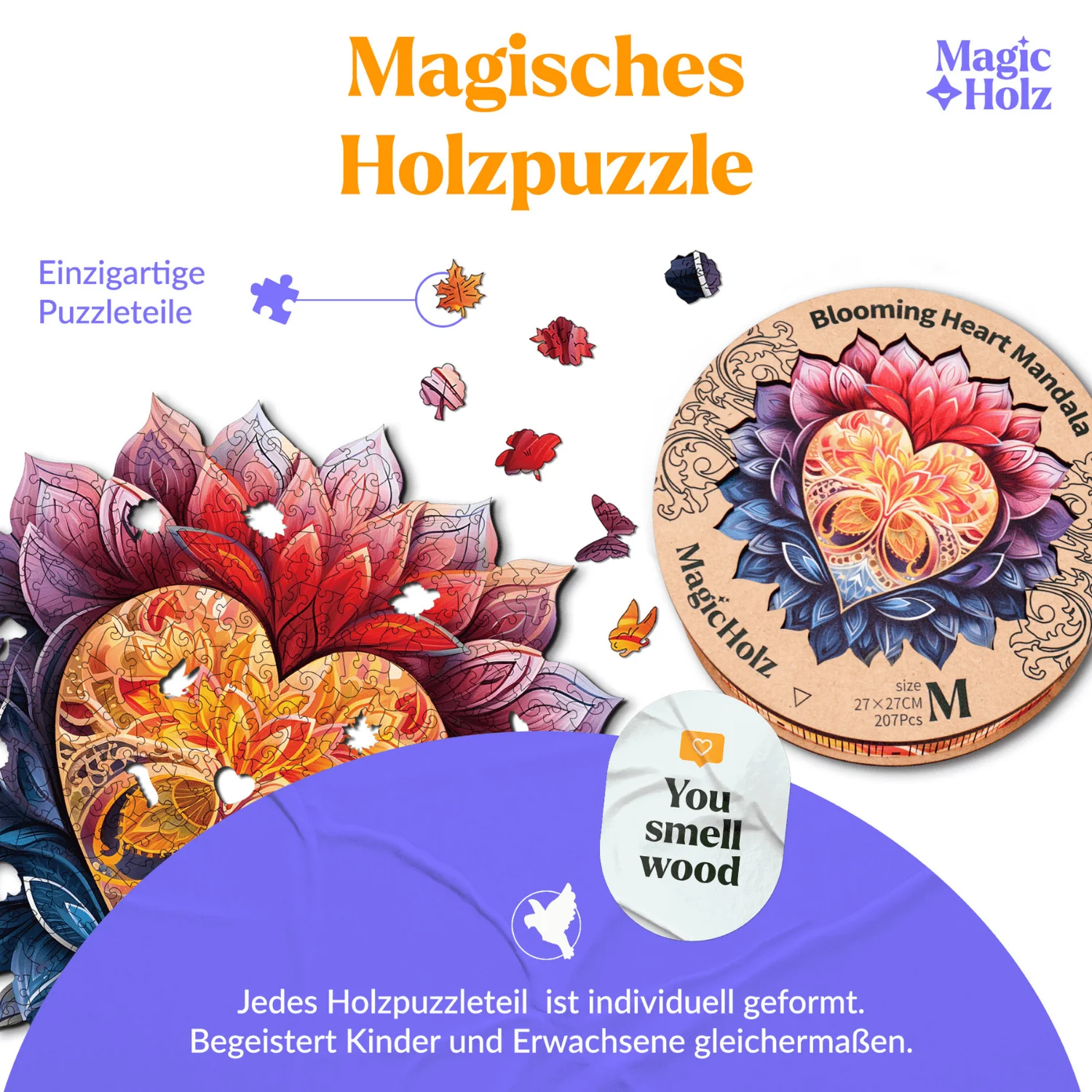 Blühendes Herz Mandala - Image 2