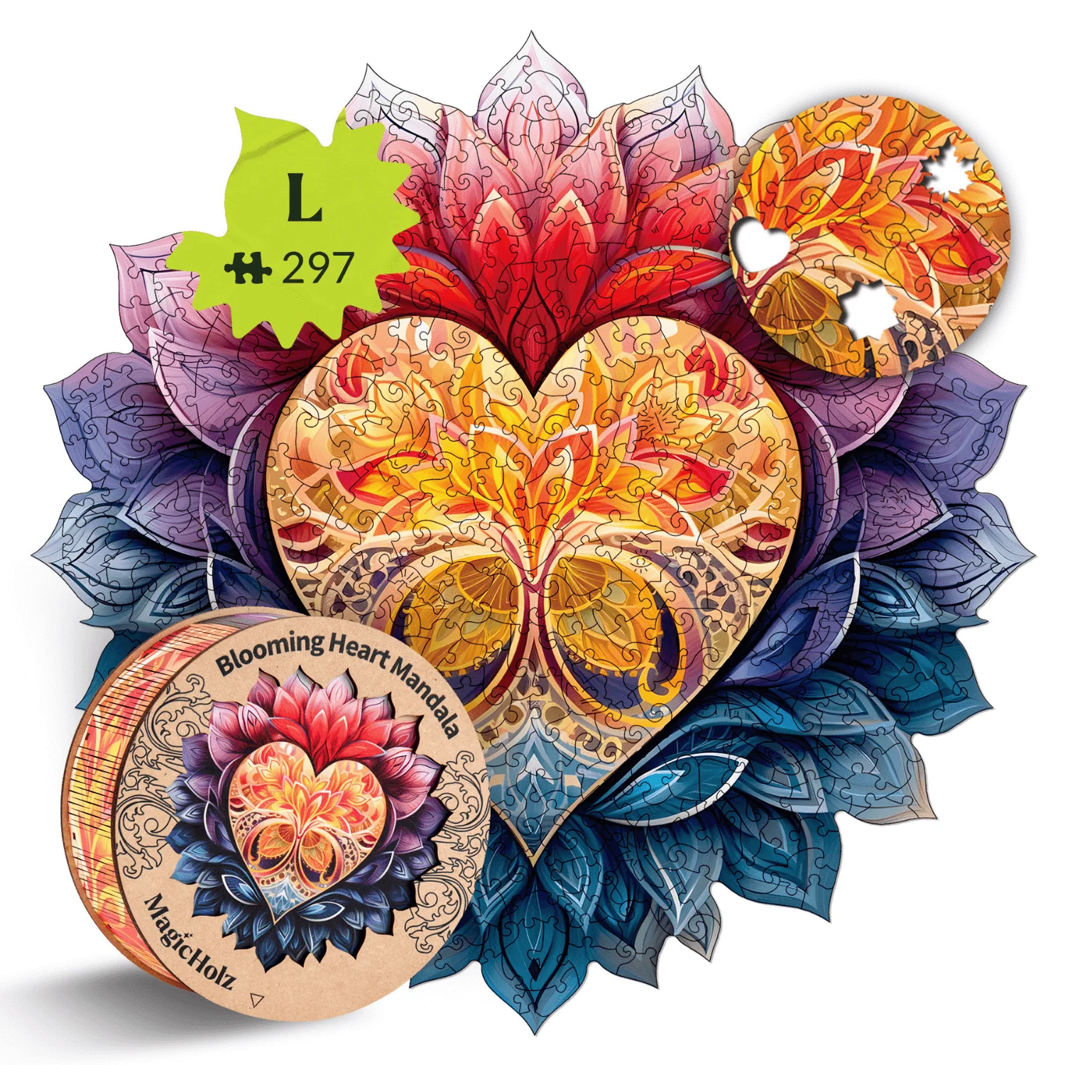 Blühendes Herz Mandala - Image 9