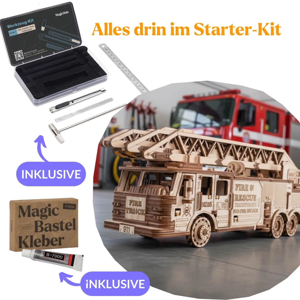 Feuerwehrauto – Mechanik zum Abschalten - Image 2
