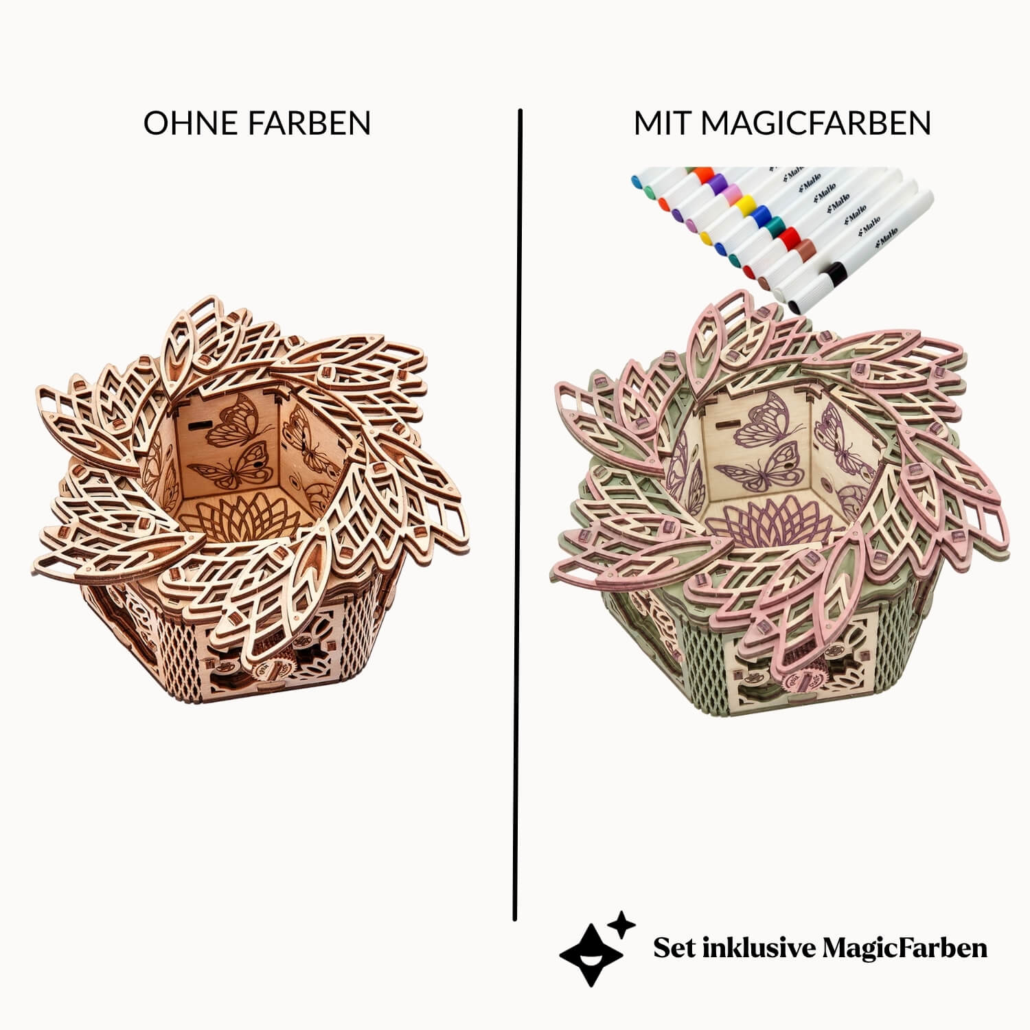 Feurige Blüte — Muttertags-3D-Puzzle mit Werkzeug - Image 3