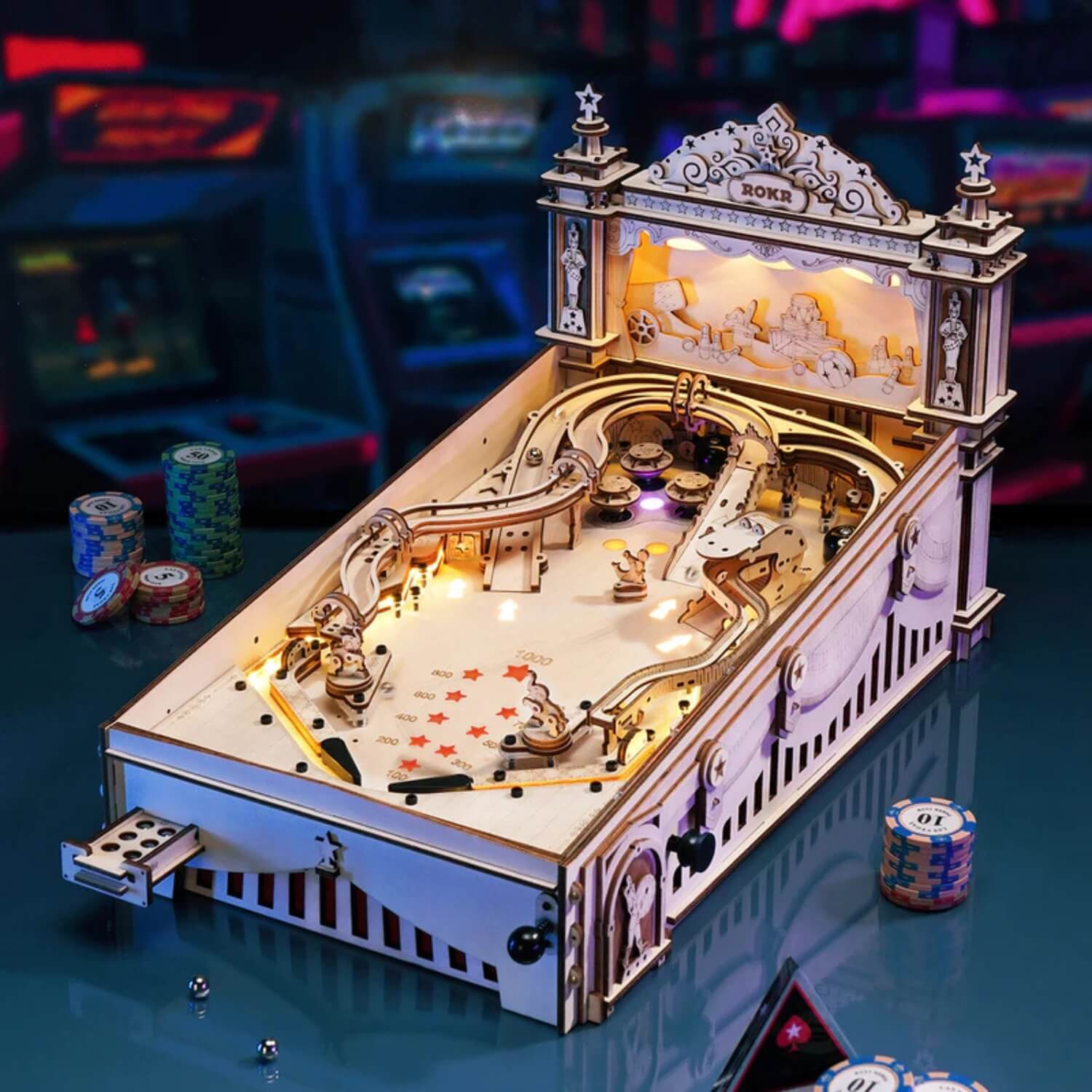 Pinball-Maschine - 3D-Flipper