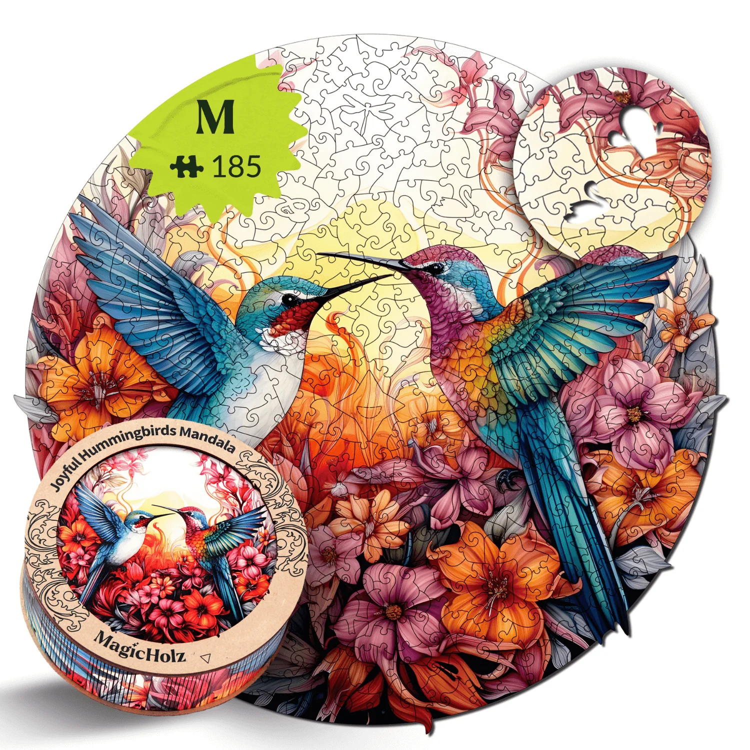 Fröhliche Kolibris Mandala