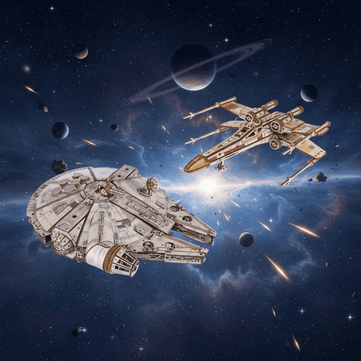 Galaktisches Collectors Set X-Wing & Millennium Falcon