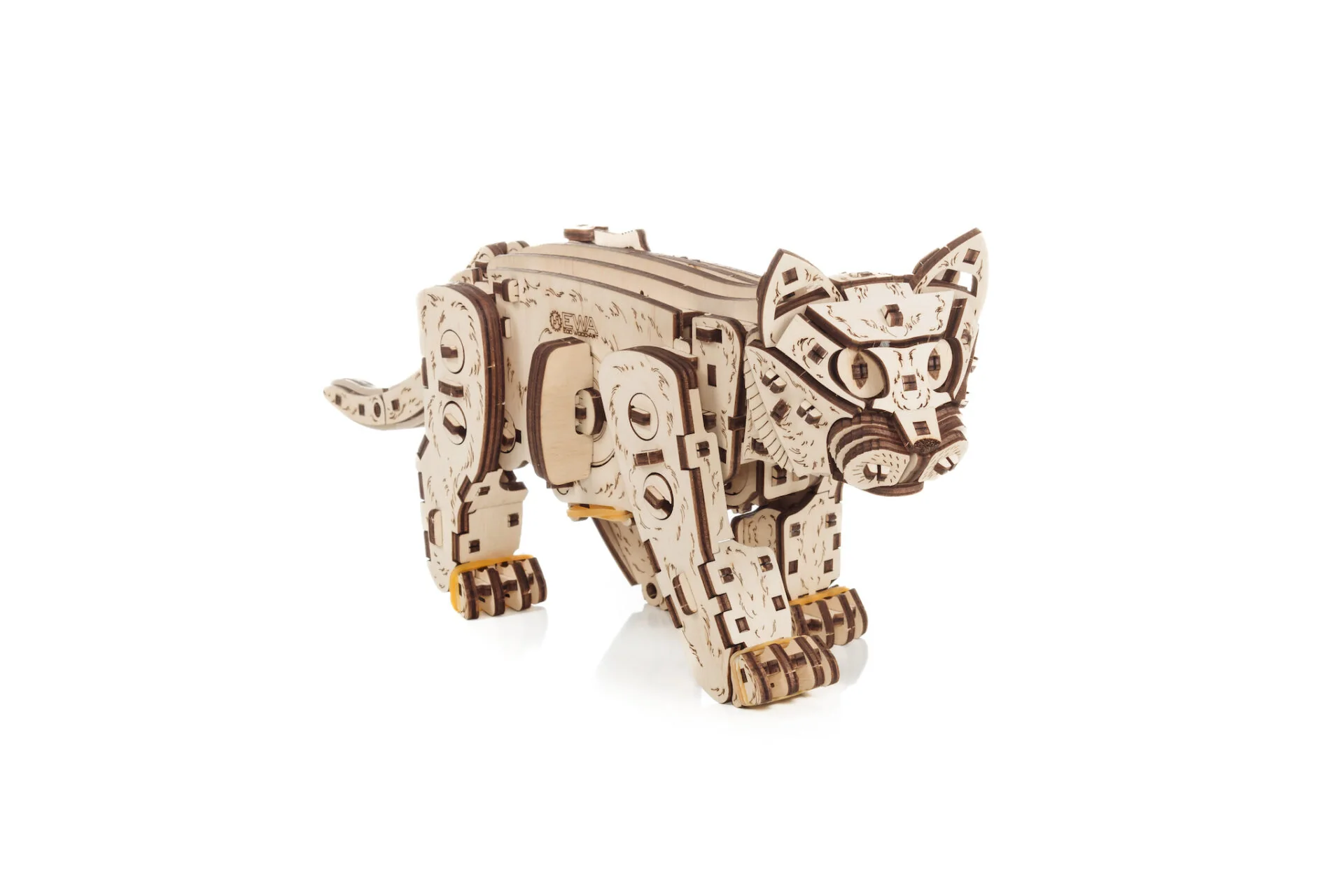 Katze in Bewegung — Muttertags-Holzkunst mit Mechanik - Image 9