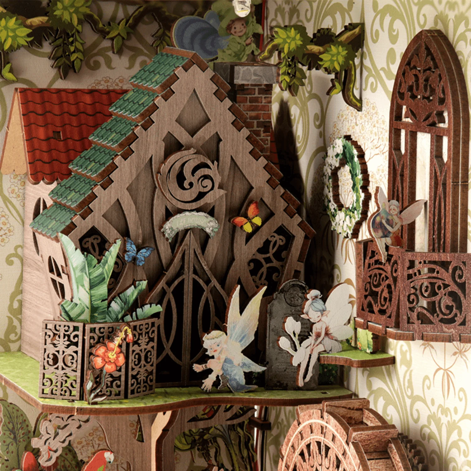 Verwunschener Waldzauber — Muttertags-Diorama mit Licht - Image 6