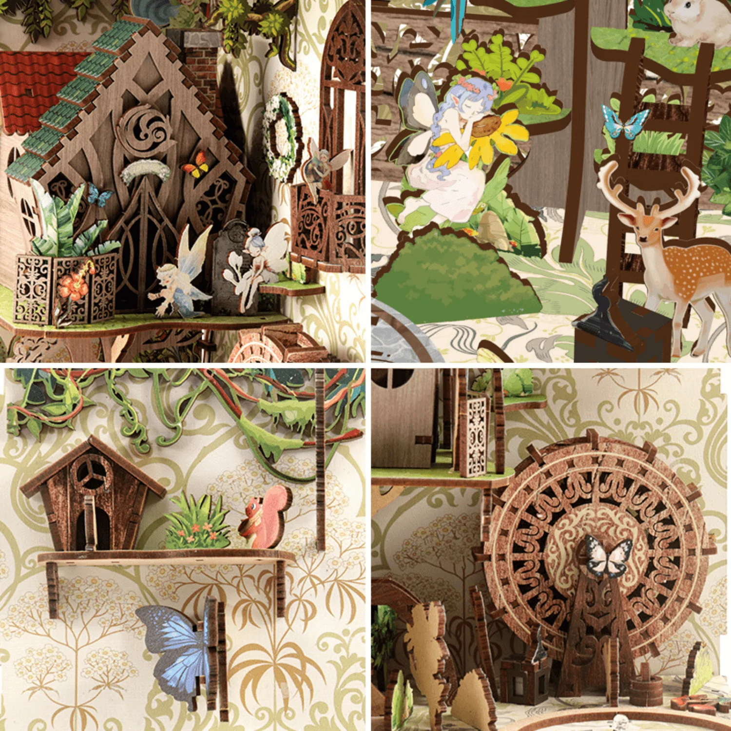 Verwunschener Waldzauber — Muttertags-Diorama mit Licht - Image 7