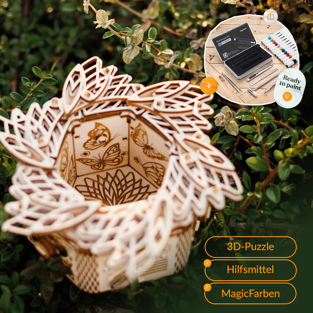 Mysteriöse Blume — Muttertags-3D-Bausatz