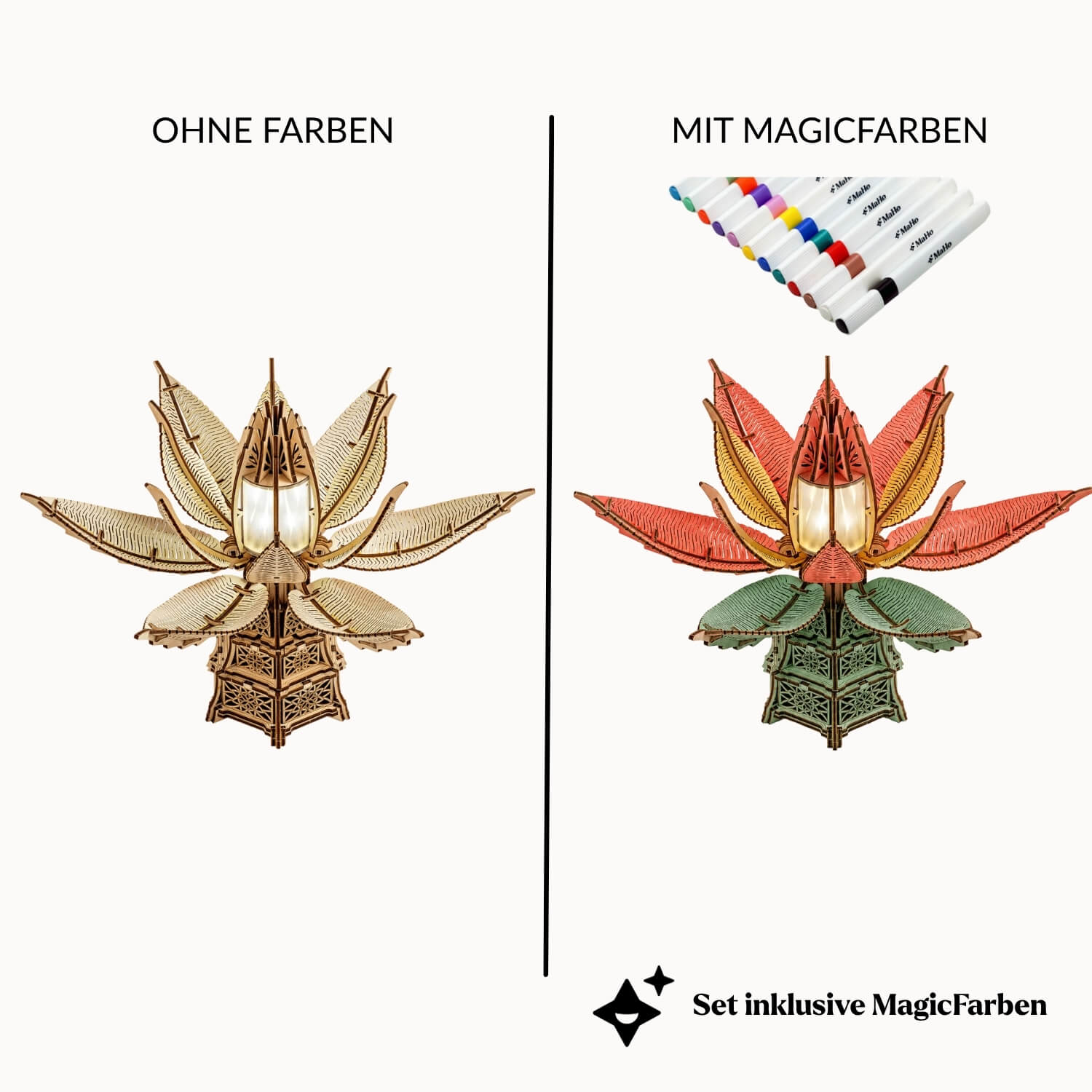 Mysteriöse Blume — Muttertags-3D-Bausatz - Image 3