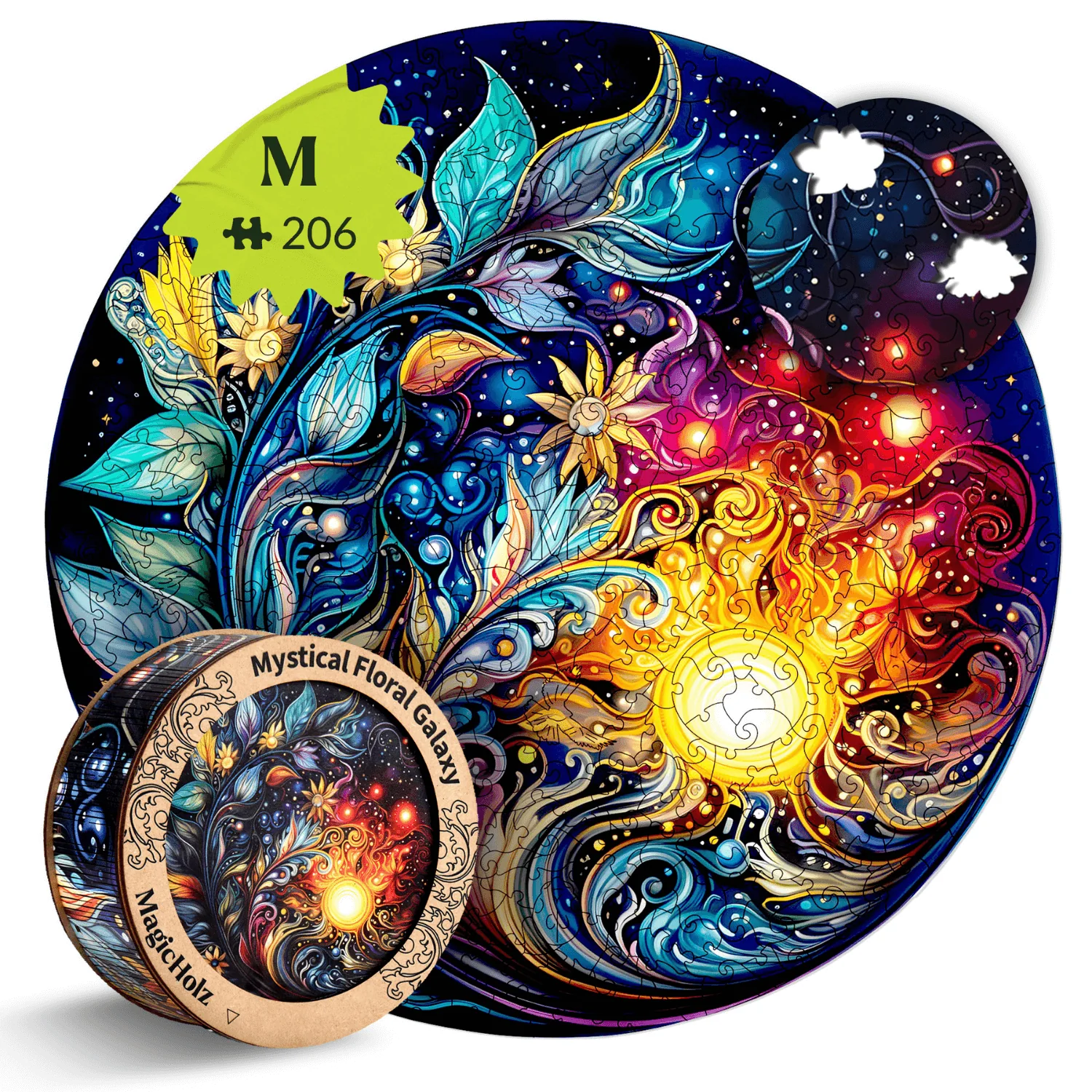 Mystische Blumen Galaxie Mandala