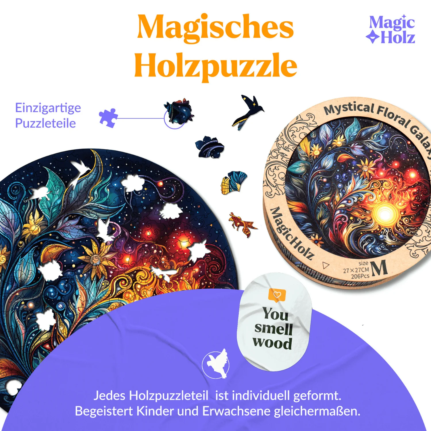 Mystische Blumen Galaxie Mandala - Image 2