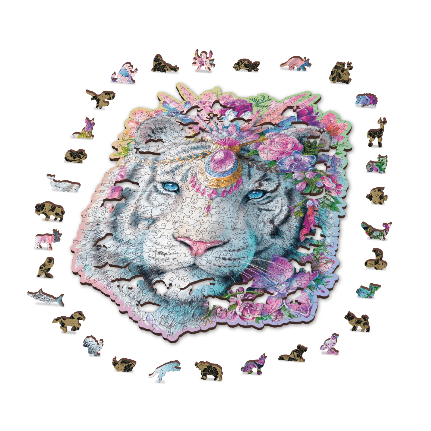 Mystischer Tiger Puzzle | Holz Puzzle